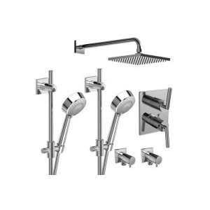  Riobel 1/2 Thermostatic System with 2 Hand Shower Rails 