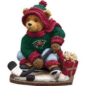 Minnesota Wild NHL Football Bear Figurine Sports 