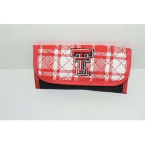  NIB Texas Tech Red Raiders Ladies Quilt Purse Wallet 