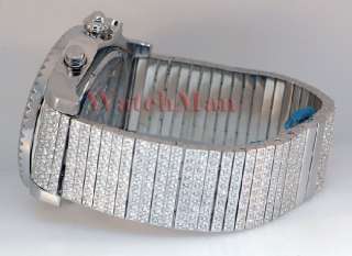 techno master men s diamond watch 0 18ct diamond bezel cz band retail 