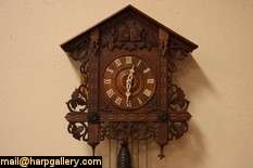Carved Black Forest Antique Cuckoo Clock  