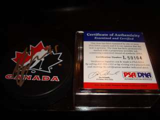 Steven Stamkos Signed Team Canada Hockey Puck PSA/DNA  