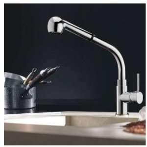   Arc Pull Out Kitchen Sink Faucet with Two Function Spray Model, Chrome