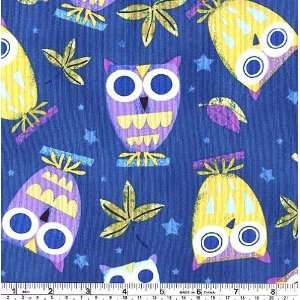 45 Wide On a Whim Owls Teals Fabric By The Yard Arts 