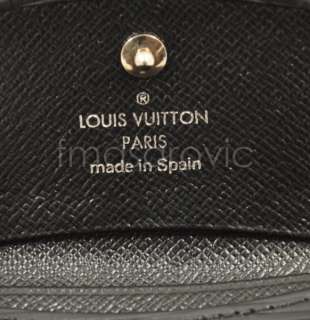 Black Louis Vuitton COIN card CASE in epi leather E367  