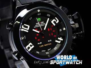 Luxury Diving Sports Chronograph Mens Black Steel Watch  