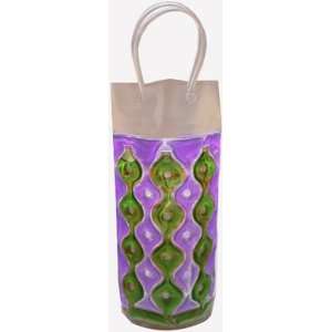  Chill It Insulated Bottle Bags ~ Green Violet Wave 