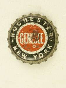   Genesee Beer Orange/Black Rochester Cork Crown Tavern Trove  