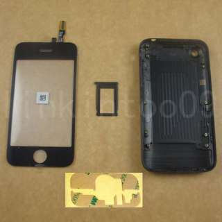 BACK HOUSING + LCD TOUCH SCREEN GLASS FOR IPHONE 3G 8GB  