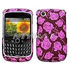 phone cover case for blackberry curve 8520 gemini rose returns