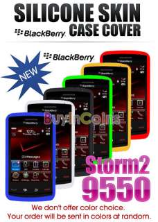 Silicone Skin Case Cover for Blackberry Storm2 9550  