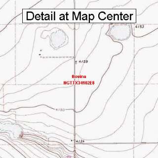  USGS Topographic Quadrangle Map   Bovina, Texas (Folded 