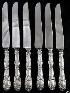   Sterling Silver Handled Knives 9 5/8 Stainless Steel Blades  