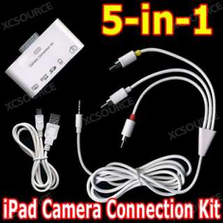 in1 AV Cable Camera Connection Kit USB 2.0 SD/TF Card Reader for 