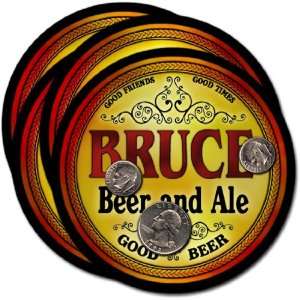  Bruce , WI Beer & Ale Coasters   4pk 