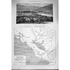  1880 SCOTLAND CASTLETON BRAEMAR MORRONE MAP DULCIGNO