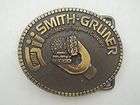 Mens Brass Plated Oval Belt Buckle SMITH GRUNER Mining