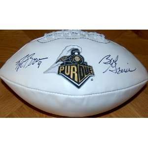Purdue Boilermakers Bob Griese & Drew Brees Autographed / Signed Logo 