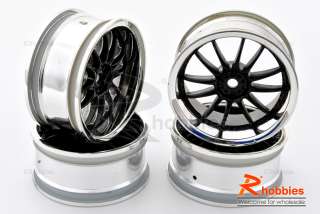 10 RC Car Metallic Plate 12 Talons HPI Wheel Rim 4pcs  