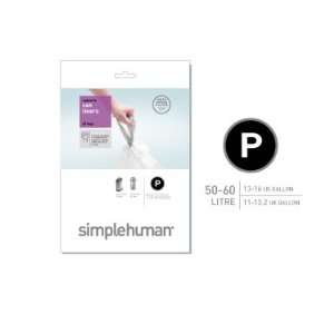 simplehuman code P custom fit can liners   20 pack Health 