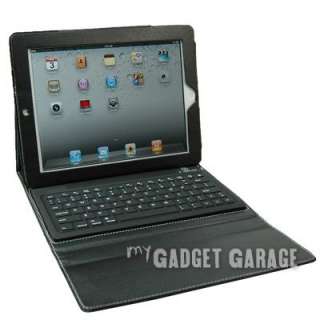 Portfolio Bluetooth Keyboard Leather Case For iPad 2  