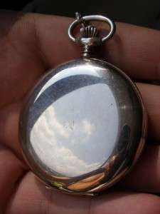 Silver pocket watch by Georges Crevoisier of Neuchatel  