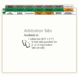  Multi Colored Arbitration Index Tabs