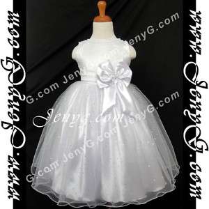 S13 Flower Girls/Christening Gown White 0 5 Years  