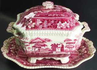 Spode TOWER PINK Tureen W/Lid & Underplate 7166070  