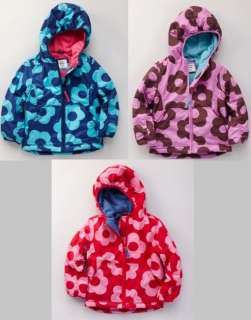 NEW Mini Boden Fleece Lined Anorak 5 6 7 8 Girls Flower Capri Jacket 