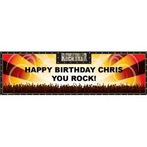  Party Like A Rock Star Personalized Birthday Banner Medium 