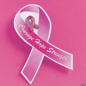 12 PINK RIBBON Breast Cancer AWARENESS Glitter Lapel Pins/FUND RAISING 