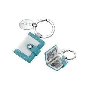  Mini Pocketbook Photo Frame with Oval Plate Key Chain in 