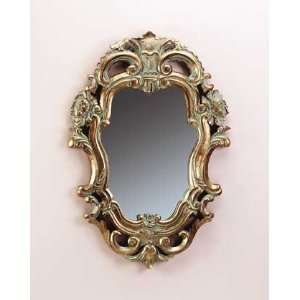  Baroque Design Mirror with Antique Gold Finish