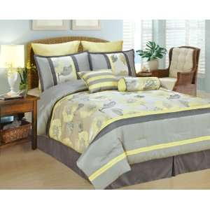  Peony Garden 8 pc set Bed in a Bag Comforter King
