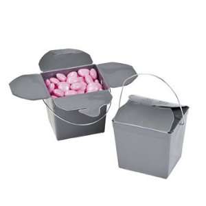  Silver Takeout Boxes   Party Favor & Goody Bags & Paper 