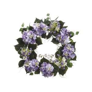  24 Hydrangea Wreath Two Tone Lavender (Pack of 2)