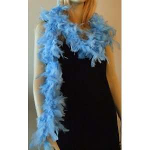 Feather Boa Baby Blue Mardi Gras Masquerade Halloween Costume Fashion 