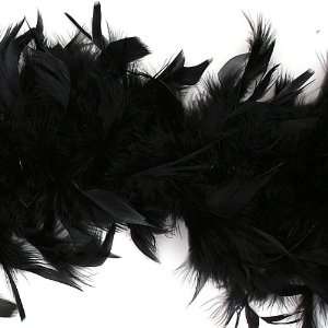  Deluxe Black Feather Boa 80 Gram 