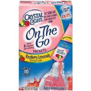 Crystal Light On The Go Drink Mix, Raspberry Lemonade, 10 Count (Pack 