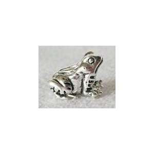  Sterling silver frog.925 double core. Patio, Lawn 