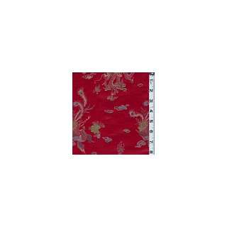  Red Multi Floral Brocade   Apparel Fabric Arts, Crafts & Sewing