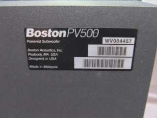 Boston Acoustics PV500 Powervent Powered Subwoofer with Basstrac PV 