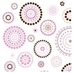  Collection Pink Circle Dot Fabric By The Yard Arts, Crafts & Sewing