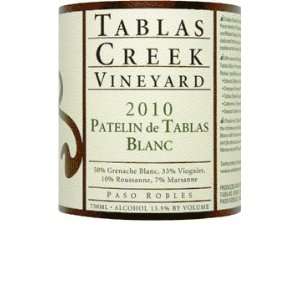  2010 Tablas Creek Patelin De Tablas Blanc 750ml Grocery 