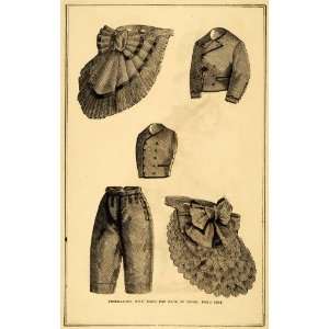 1871 Postillion Bow Back Dresses Boy Suit Victorian Fashion Clothing 