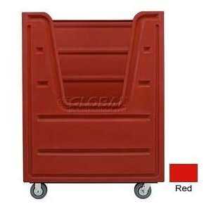  Red Hopper Front Poly Trux® 48 Cu. Ft., Steel Base 
