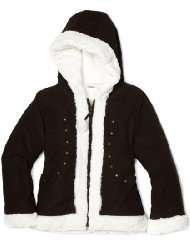 Amy Byer Outerwear Girls 7 16 Faux Suede Jacket With Faux Fur Lining