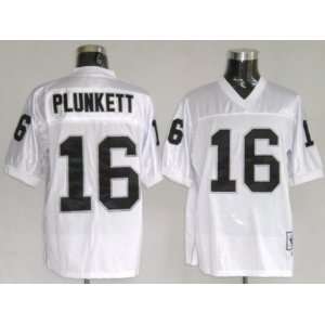 Jim Plunkett #16 Oakland Raiders Replica Throwback NFL Jersey White 