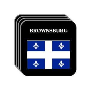  Quebec   BROWNSBURG Set of 4 Mini Mousepad Coasters 